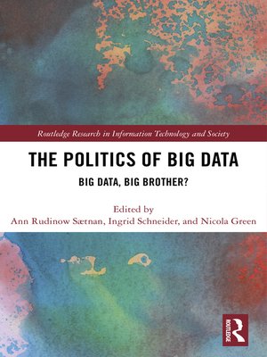cover image of The Politics and Policies of Big Data